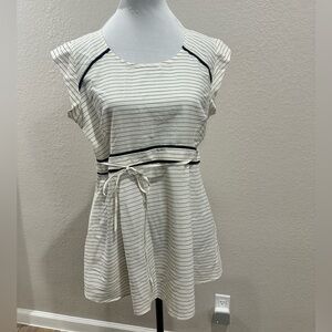 NWOT Motherhood Maternity Top Black & White Striped